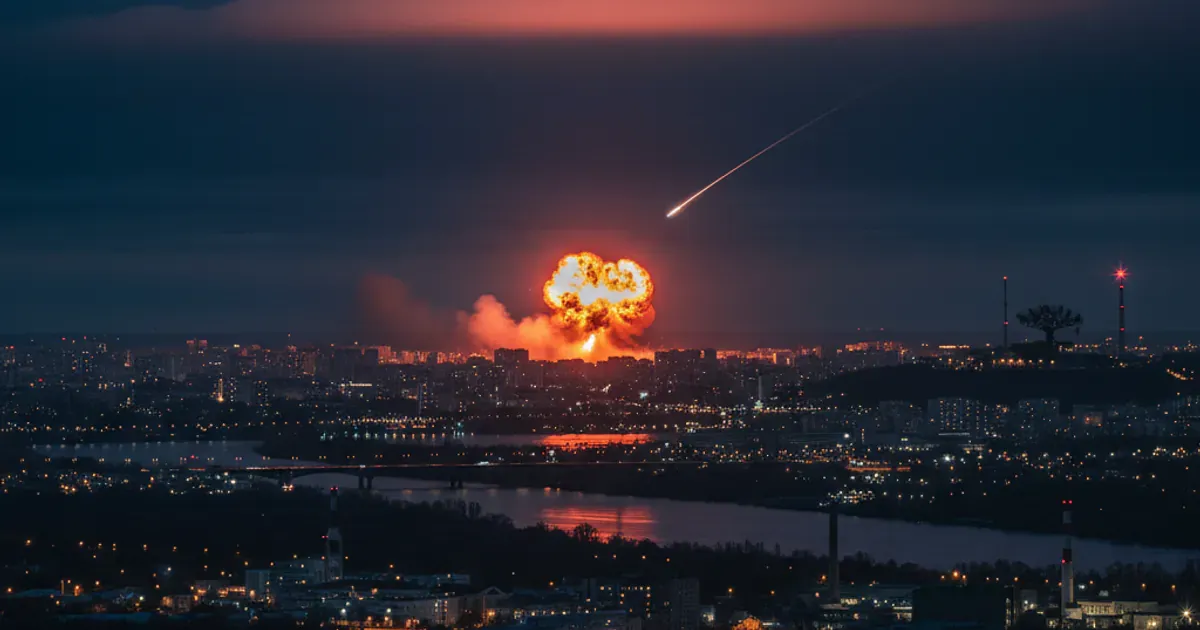 基辅爆炸声在深夜响起,据称一枚导弹落在东郊,乌克兰空军正严密监控导弹轨迹