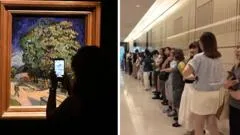 珍稀梵高画作在香港展出,此作逾六十年未曾公开,为本周末纽约拍卖会做准备,预计成交价将突破1.8亿美元纪录